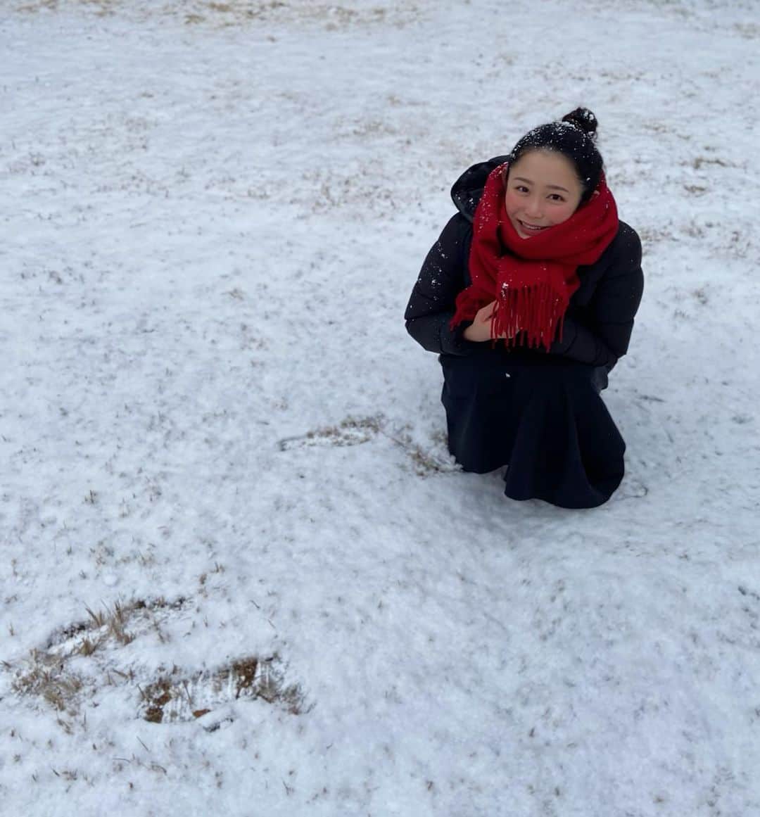 原田佳代子（ミス國學院No.3）さんのインスタグラム写真 - (原田佳代子（ミス國學院No.3）Instagram)「雪積もった！」1月7日 19時12分 - h.kacon
