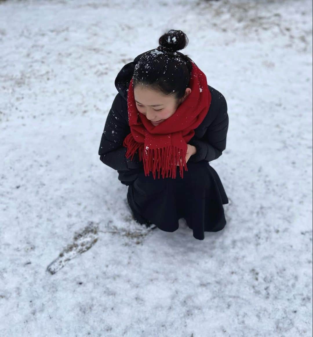 原田佳代子（ミス國學院No.3）さんのインスタグラム写真 - (原田佳代子（ミス國學院No.3）Instagram)「雪積もった！」1月7日 19時12分 - h.kacon