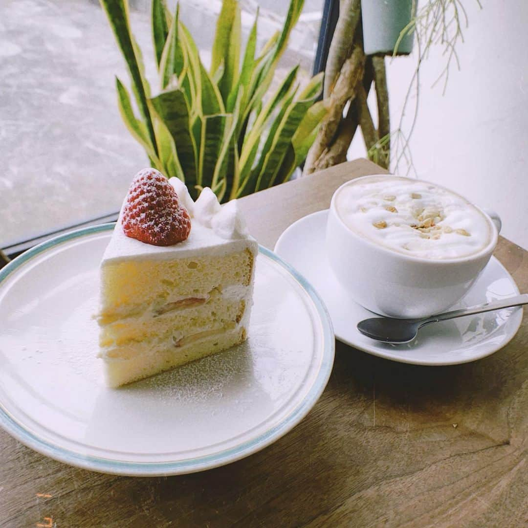 星野麻里愛さんのインスタグラム写真 - (星野麻里愛Instagram)「ショートケーキ🍰  #hangoutcoffee #一宮カフェ #一宮ランチ#ハングアウトコーヒー #いちごのショートケーキ #いちごのケーキ」1月7日 19時16分 - maria.pink28