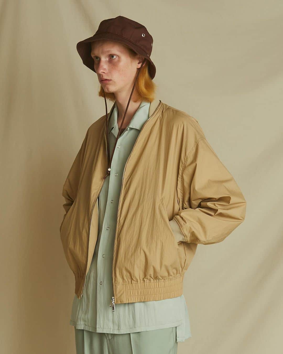 ウィザードのインスタグラム：「2021 SPRING SUMMER COLLECTION “SCREAMING LIFE"  ・SAFARI HAT ・DETACHABLE SLEEVE SHIRTS ・BOMBER JACKET  #wizzard_fac #wizzard #fashion #tokyofashion #streetfashion #fashionphoto #designersbrand #domesticbrand #mensfashion #ウィザード #ブルゾン  #ボンバージャケット  #ファッションブランド  #メンズファッション」