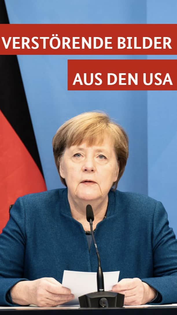 アンゲラ・メルケルのインスタグラム：「Kanzlerin Merkel zu den Ereignissen in Washington, D.C.: "Diese Bilder haben mich wütend und traurig gemacht. Ich bin aber sicher: Die amerikanische Demokratie wird sich als viel stärker erweisen als die Angreifer und Randalierer."」