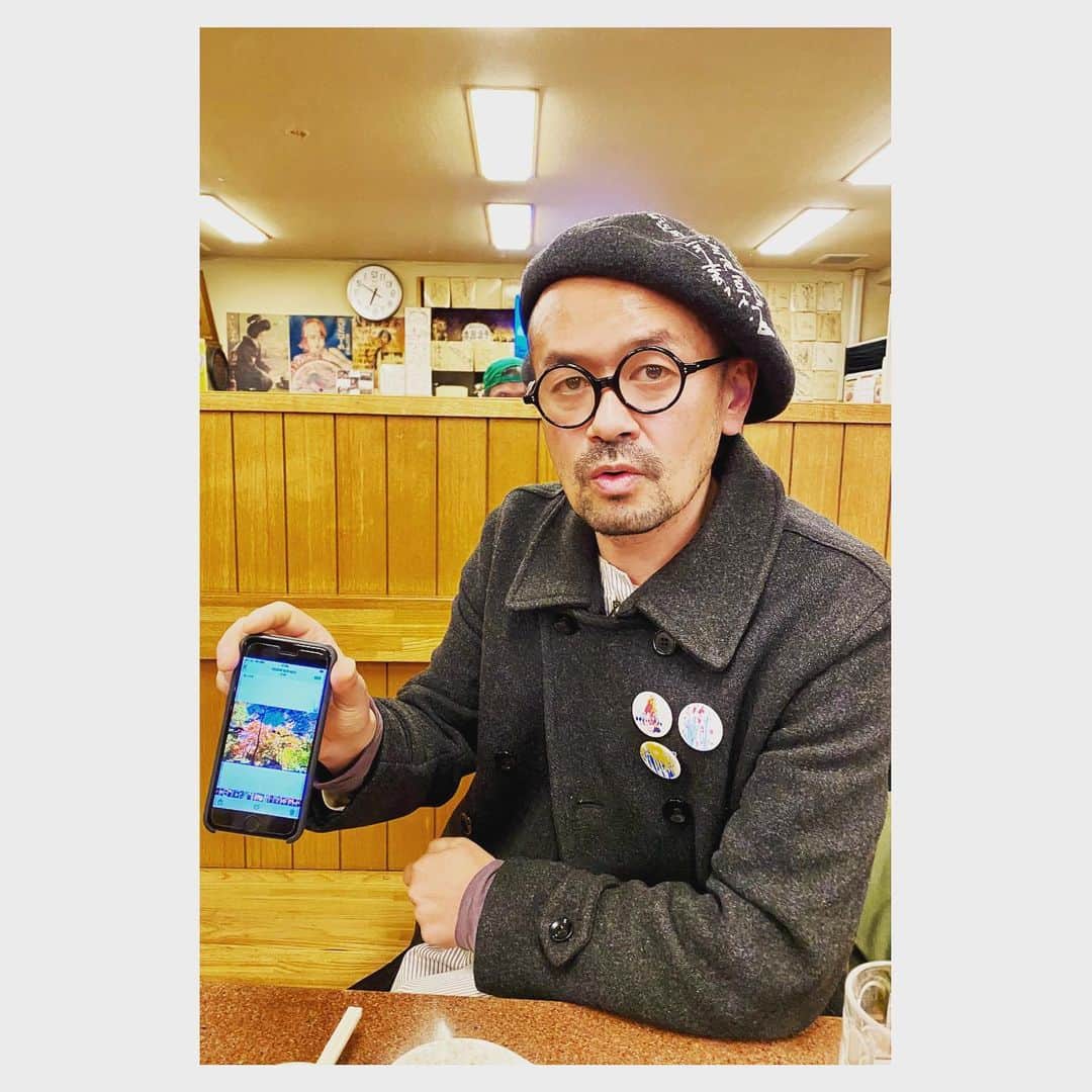 Caravanのインスタグラム：「2021.01.07  人混みを避けてマンツーマン  with @madoki_yamasaki   明るい時間から濃密な話。  「言葉は石だから」  円城くんの一言が焼きついてる。」
