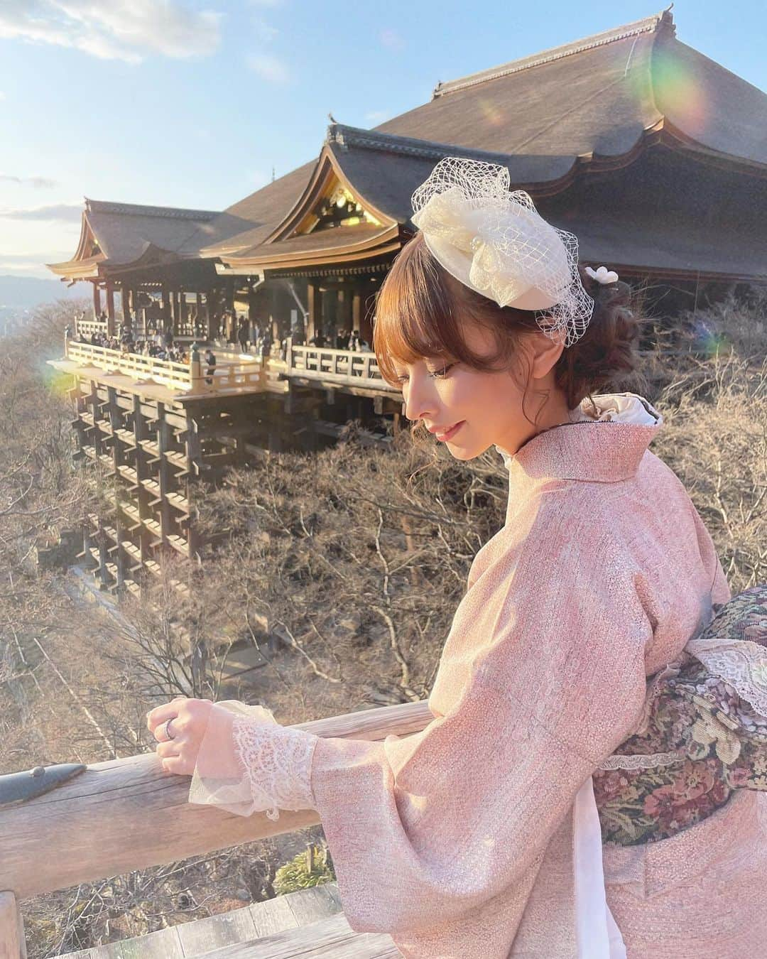 藤咲くるみのインスタグラム：「清水寺は大好きだから京都行ったら大体行ってる気がする😌✨ とってもいい気を貰える🥺🤍」