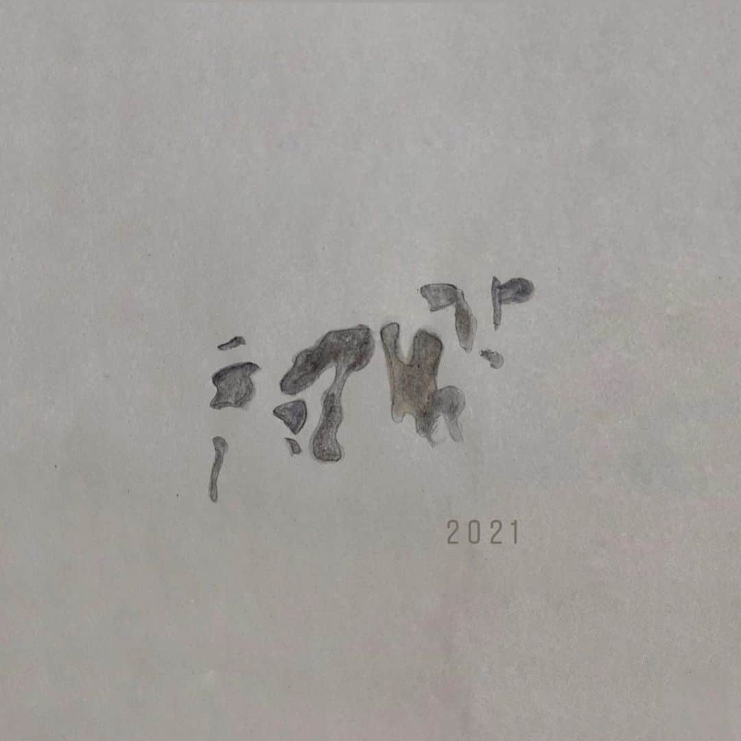 佐藤里緒菜のインスタグラム：「_ 2021初投稿は落書き 今年もよろしくお願いします🐄」