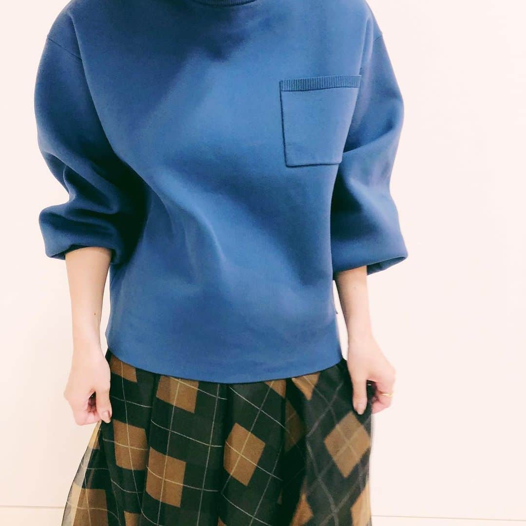 カロリナグレイサーバイシェリールのインスタグラム：「* * 20AW COLLECTION ポケット付き プルオーバー * * #carolinaglaser #beams #カロリナグレイサー #ビームス #大人可愛 #ニット #プルオーバー #オーガンジー #チュール #チュールスカート」