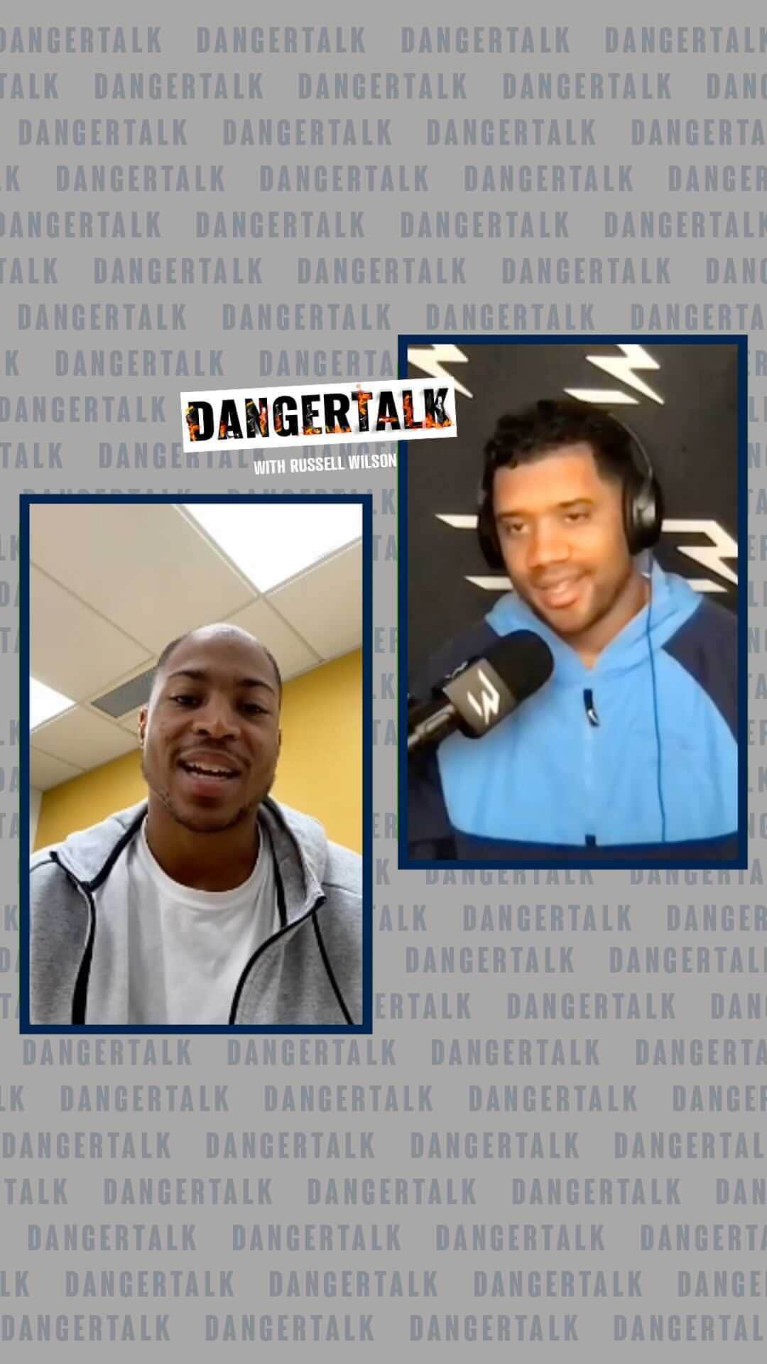 ラッセル・ウィルソンのインスタグラム：「Had to get my guy @tdlockett12 on the podcast… #16 joins @dangertalk for Episode 16. We talk about football, achievement, faith, the upcoming playoffs, and so much more. Hit the link in my bio to download.」