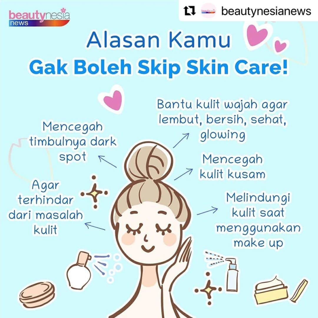 Beauty | Health | Fashionさんのインスタグラム写真 - (Beauty | Health | FashionInstagram)「#Repost Follow @beautynesianews untuk info lebih lengkap 🥰✨ ・・・ Setiap perempuan pasti menginginkan kulit sehat dan cantik terawat. Setuju Babes✨ ? Salah satu cara untuk mewujudkannya dengan menggunakan skincare!⁣ Bahkan banyak yang beranggapan skincare itu adalah aset. So, mulai sekarang jangan skip pakai skincare ya beb!  Komen yuk, seberapa penting skincare buat kamu?  —  #BeautynesiaNews #glowing2021  #TipsCantik #TipsKecantikan #InfoKecantikan #infocantik #skincaremurah #KulitGlowing #kulitnormal #TipsSkincare #skincarerutin #produkskincare #basicskincare #infoskincare #glowingskincareroutine #MengatasiKulitKusam #SkinCareTeenager #skincaredirumahaja #skincarehabits #skincaredirumah #skincare2021  #urutanskincare #MorningSkincare #MorningSkinCareRoutine #skincarepagi #skincarerutinpagi #KulitSensitif #JenisKulit #kulitberminyak ⁣」1月8日 9時51分 - beautynesia.id