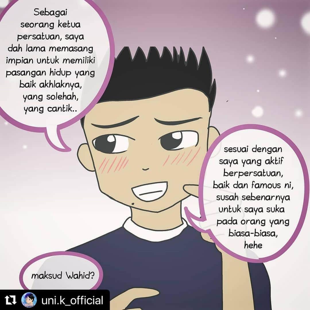 Koleksi Komik Malaysiaさんのインスタグラム写真 - (Koleksi Komik MalaysiaInstagram)「#Repost @uni.k_official with @make_repost ・・・ CROSSOVER UNI.K FLEUR EPISOD #3 [LUAHAN]👤🗣️ Fokus Imah terganggu dek kerana teringat akan peristiwa Wahid confess di Stesen MRT. . Unikians OK ke dengan cara Wahid ni?  . (ada Andi di page 6, perhatikan elok2 🤔) . Episod penuh di @uni.k_fleur . . . #komikmalaysia #gengkomik #komikstrip #komikdakwah #komikmuslim #komikcomel #komikcute #komiktarbiah #komiklucu #kartun  #iqomic #komikharian #komikinstagram #koleksikomikmalaysia #instakomik #lukisandakwah #muslimcomics #cinta #comic #komikindonesia #comicbooks #dailycomic #instacomic #webtoons #webcomic #webcomics #dramamelayu #bunga」1月8日 10時13分 - tokkmungg_exclusive