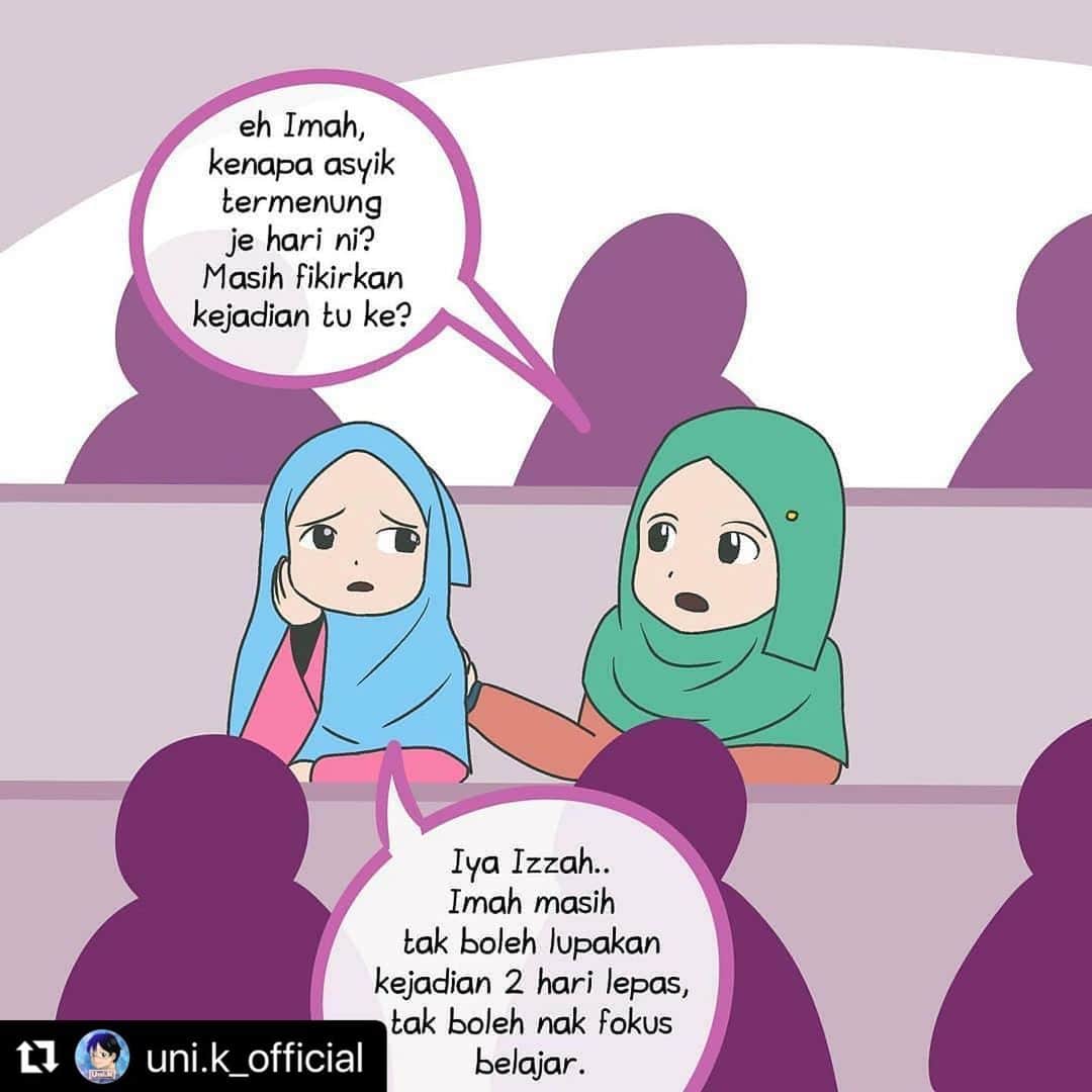 Koleksi Komik Malaysiaさんのインスタグラム写真 - (Koleksi Komik MalaysiaInstagram)「#Repost @uni.k_official with @make_repost ・・・ CROSSOVER UNI.K FLEUR EPISOD #3 [LUAHAN]👤🗣️ Fokus Imah terganggu dek kerana teringat akan peristiwa Wahid confess di Stesen MRT. . Unikians OK ke dengan cara Wahid ni?  . (ada Andi di page 6, perhatikan elok2 🤔) . Episod penuh di @uni.k_fleur . . . #komikmalaysia #gengkomik #komikstrip #komikdakwah #komikmuslim #komikcomel #komikcute #komiktarbiah #komiklucu #kartun  #iqomic #komikharian #komikinstagram #koleksikomikmalaysia #instakomik #lukisandakwah #muslimcomics #cinta #comic #komikindonesia #comicbooks #dailycomic #instacomic #webtoons #webcomic #webcomics #dramamelayu #bunga」1月8日 10時13分 - tokkmungg_exclusive
