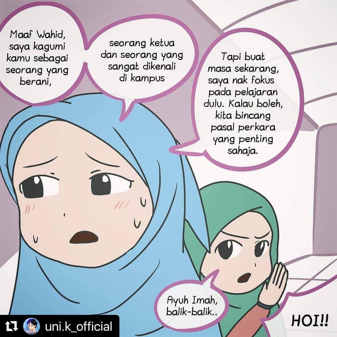 Koleksi Komik Malaysiaさんのインスタグラム写真 - (Koleksi Komik MalaysiaInstagram)「#Repost @uni.k_official with @make_repost ・・・ CROSSOVER UNI.K FLEUR EPISOD #3 [LUAHAN]👤🗣️ Fokus Imah terganggu dek kerana teringat akan peristiwa Wahid confess di Stesen MRT. . Unikians OK ke dengan cara Wahid ni?  . (ada Andi di page 6, perhatikan elok2 🤔) . Episod penuh di @uni.k_fleur . . . #komikmalaysia #gengkomik #komikstrip #komikdakwah #komikmuslim #komikcomel #komikcute #komiktarbiah #komiklucu #kartun  #iqomic #komikharian #komikinstagram #koleksikomikmalaysia #instakomik #lukisandakwah #muslimcomics #cinta #comic #komikindonesia #comicbooks #dailycomic #instacomic #webtoons #webcomic #webcomics #dramamelayu #bunga」1月8日 10時13分 - tokkmungg_exclusive