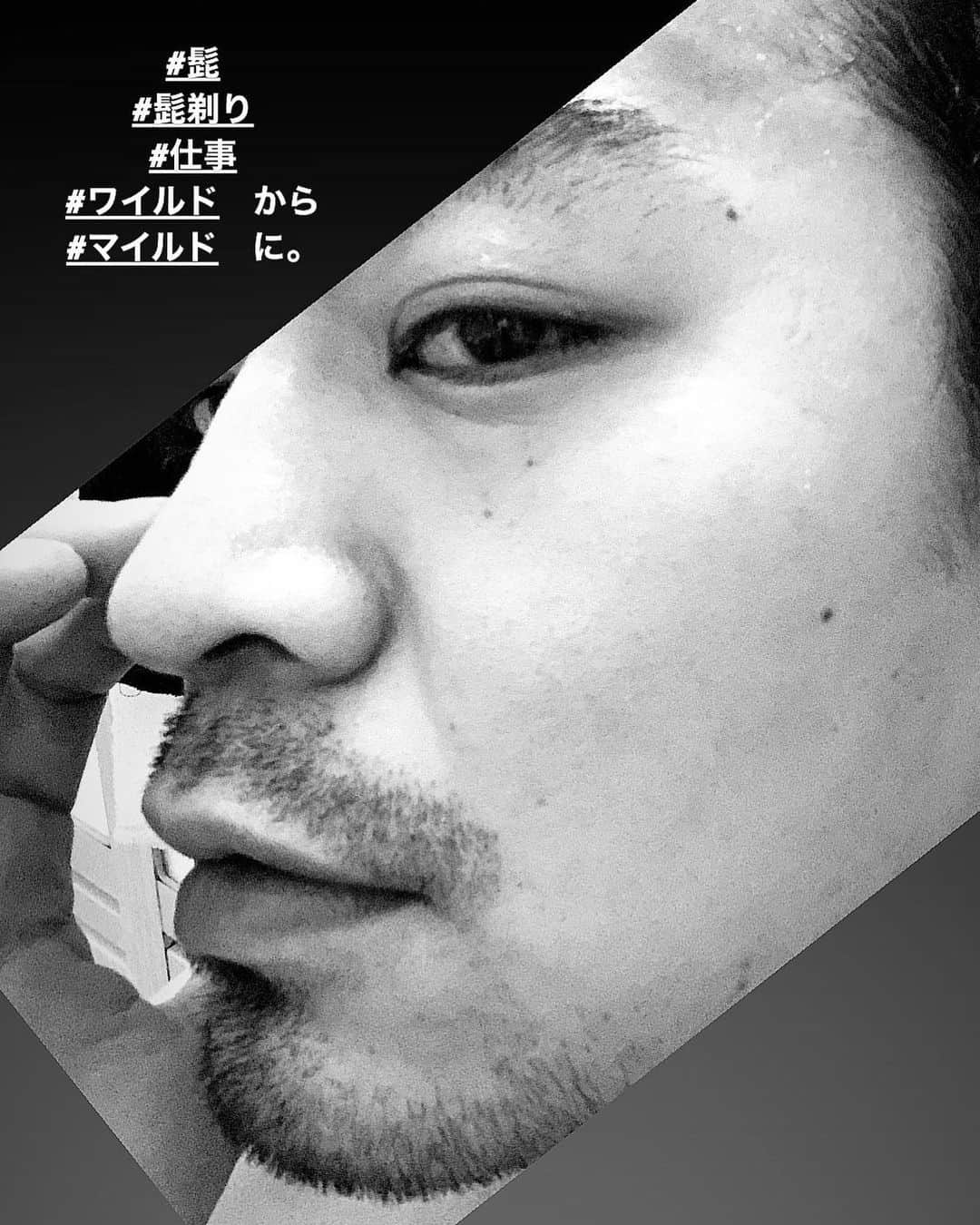 三嶋健太さんのインスタグラム写真 - (三嶋健太Instagram)「#髭剃り　#cm #actor #japan #face #髭　#モノクロ写真 #モノクロ　#顔面　#新しい #new #paris #prada #雑誌　#anan」1月8日 1時33分 - kenta87mishima