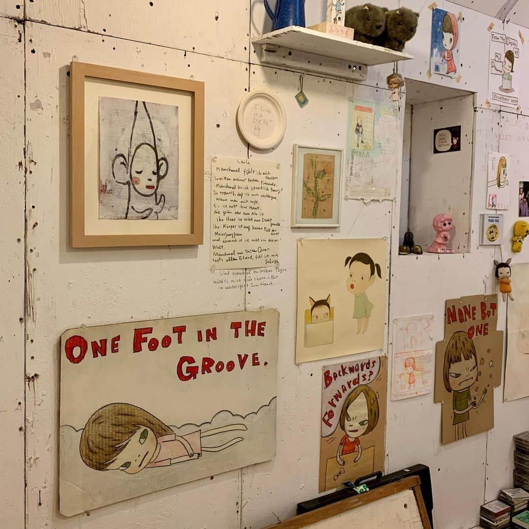 奈良美智のインスタグラム：「My Drawing Room at Hara Museum of Contemporary Art, Tokyo.   The museum will be closed for good and the works will be relocated to Hara Museum Ark in Shibukawa Gunma.」