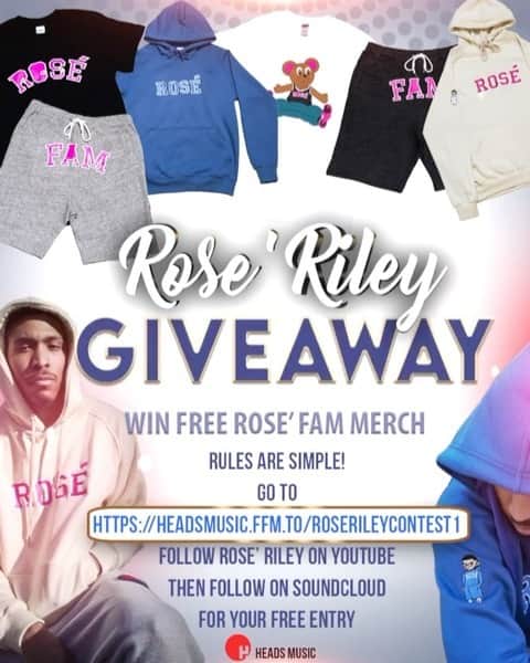 ワイクリフ・ジョンのインスタグラム：「We support young entrepreneurship let’s go!! 🗣🗣 Rosé Fam 4 Life Giveaway ↓ ↓ ↓ Enter for a chance to Win a Rosé Fam Hoodie, T-Shirt or Shorts  HOW TO ENTER: 1. FOLLOW @iamroseriley if you don’t already 2. Click the CONTEST link in his bio to follow him on Youtube and Soundcloud 3. COMMENT your favorite line from his new single “Bragging and Boasting” (Available on Soundcloud, Youtube and Audiomack) 4. AND TAG someone who would also want to win limited edition Rosé fam Gear -U.S. Residents only. This Giveaway is in no way endorsed or sponsored by Instagram, Youtube nor Soundcloud.  -Giveaway entries end on January 11th. FIVE winners will be randomly selected on January 11th. -The winners will be announced on @iamroseriley Instagram Stories  -FREE SHIPPING #explorepage #explore #rosé #rose #rosefamily #roséfamily #linkinbio #chancetowin #soundcloud #usa #dripforthelow」
