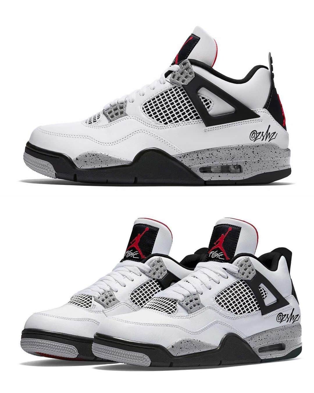 Sneakgalleryのインスタグラム：「The Air Jordan 4 White/Tech Grey/Black/Fire Red is scheduled to arrive May 29th 🔥」