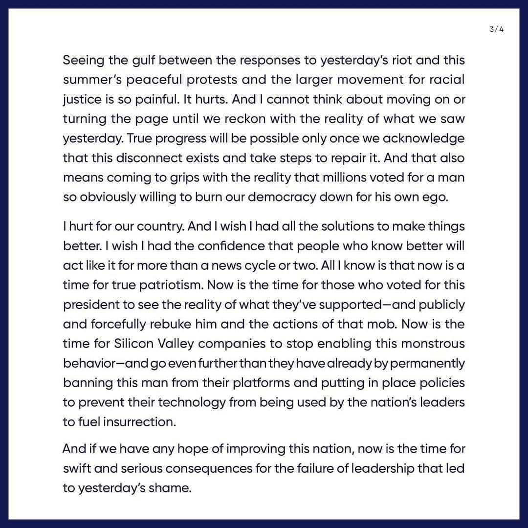 エイミー・シューマーさんのインスタグラム写真 - (エイミー・シューマーInstagram)「RP @michelleobama • Like all of you, I’ve been feeling so many emotions since yesterday. I tried to put my thoughts down here:」1月8日 7時55分 - amyschumer