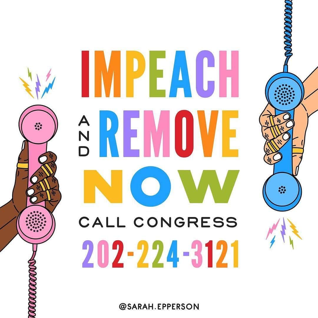 デミ・ロヴァートさんのインスタグラム写真 - (デミ・ロヴァートInstagram)「@vp 👀🇺🇸  Repost from @sarah.epperson: Call Congress & Demand they #RemoveTrumpNow & Sign @CoriBush petition to expel the Republican members of Congress who incited the attempted coup & white supremacist attack on the U.S. Capitol. ⠀⠀⠀⠀ “Our republic is in great danger & it is imperiled further without swift action to protect it. The President incited an attack on #Congress. He is deeply unstable. The Cabinet must invoke the 25th amendment. Congress must also pursue impeachment & removal of the President. Additionally, Congress must pass @CoriBush resolution to investigate for sanction & expulsion any member of Congress who helped incite this attack on our nation.” - @AOC ⠀⠀⠀⠀ Yesterday, after the terrorist attack on the U.S. Capital instigated by trump & lies of nonexistent election fraud, 147 Republicans voted to overturn election results: 8 Senators & 139 Representatives. ⠀⠀⠀⠀ “The fact that trump & his followers didn't succeed today doesn't change the facts: Members of Congress who wanted to set aside the Electoral College slate, & agitators who stormed the Capitol, were involved in a failed coup attempt.” - @ACLU_Nationwide ⠀⠀⠀⠀ “This coup attempt is white supremacy in action. The #Republican members who incited the attack on our U.S. Capitol by working to overturn the results of this election must be expelled from Congress.” - @CoriBush Sign @CoriBush petition: GOPcoup.com ⠀⠀⠀⠀ “The top #Democrats in Congress called on Thursday for trump’s immediate removal from office for his role in urging on the violent mob that overtook the Capitol a day before, disrupting the ratification of President-elect Biden’s electoral victory. ⠀⠀⠀⠀ @SpeakerPelosi & @ChuckSchumer called on VP #MikePence to invoke the #25thAmendment, which allows him & the cabinet to wrest the power of the presidency from trump. If #Pence declines to act, they said, Democrats were prepared to #impeach trump for a 2nd time.” - @NYTimes ⠀⠀⠀⠀ If impeached, trump would not be able to run for president again (as he has threatened to do) ⠀⠀⠀⠀ Contact your Reps & urge them to #ImpeachTrumpNow: US Capitol switchboard: (202) 224-3121   House.gov/representatives」1月8日 8時10分 - ddlovato