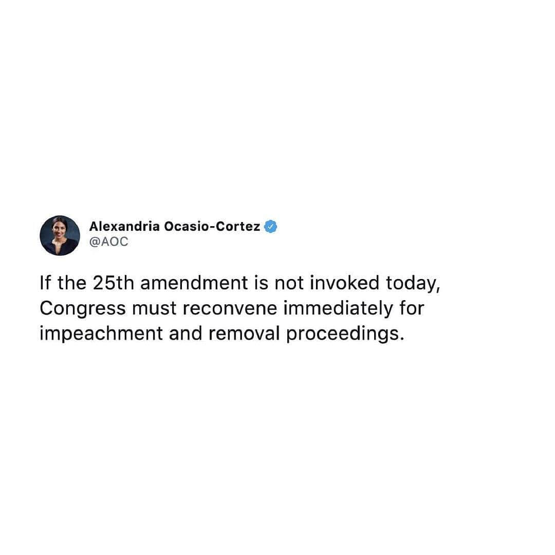 デミ・ロヴァートさんのインスタグラム写真 - (デミ・ロヴァートInstagram)「@vp 👀🇺🇸  Repost from @sarah.epperson: Call Congress & Demand they #RemoveTrumpNow & Sign @CoriBush petition to expel the Republican members of Congress who incited the attempted coup & white supremacist attack on the U.S. Capitol. ⠀⠀⠀⠀ “Our republic is in great danger & it is imperiled further without swift action to protect it. The President incited an attack on #Congress. He is deeply unstable. The Cabinet must invoke the 25th amendment. Congress must also pursue impeachment & removal of the President. Additionally, Congress must pass @CoriBush resolution to investigate for sanction & expulsion any member of Congress who helped incite this attack on our nation.” - @AOC ⠀⠀⠀⠀ Yesterday, after the terrorist attack on the U.S. Capital instigated by trump & lies of nonexistent election fraud, 147 Republicans voted to overturn election results: 8 Senators & 139 Representatives. ⠀⠀⠀⠀ “The fact that trump & his followers didn't succeed today doesn't change the facts: Members of Congress who wanted to set aside the Electoral College slate, & agitators who stormed the Capitol, were involved in a failed coup attempt.” - @ACLU_Nationwide ⠀⠀⠀⠀ “This coup attempt is white supremacy in action. The #Republican members who incited the attack on our U.S. Capitol by working to overturn the results of this election must be expelled from Congress.” - @CoriBush Sign @CoriBush petition: GOPcoup.com ⠀⠀⠀⠀ “The top #Democrats in Congress called on Thursday for trump’s immediate removal from office for his role in urging on the violent mob that overtook the Capitol a day before, disrupting the ratification of President-elect Biden’s electoral victory. ⠀⠀⠀⠀ @SpeakerPelosi & @ChuckSchumer called on VP #MikePence to invoke the #25thAmendment, which allows him & the cabinet to wrest the power of the presidency from trump. If #Pence declines to act, they said, Democrats were prepared to #impeach trump for a 2nd time.” - @NYTimes ⠀⠀⠀⠀ If impeached, trump would not be able to run for president again (as he has threatened to do) ⠀⠀⠀⠀ Contact your Reps & urge them to #ImpeachTrumpNow: US Capitol switchboard: (202) 224-3121   House.gov/representatives」1月8日 8時10分 - ddlovato