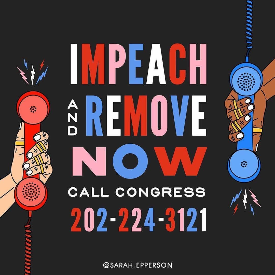 デミ・ロヴァートさんのインスタグラム写真 - (デミ・ロヴァートInstagram)「@vp 👀🇺🇸  Repost from @sarah.epperson: Call Congress & Demand they #RemoveTrumpNow & Sign @CoriBush petition to expel the Republican members of Congress who incited the attempted coup & white supremacist attack on the U.S. Capitol. ⠀⠀⠀⠀ “Our republic is in great danger & it is imperiled further without swift action to protect it. The President incited an attack on #Congress. He is deeply unstable. The Cabinet must invoke the 25th amendment. Congress must also pursue impeachment & removal of the President. Additionally, Congress must pass @CoriBush resolution to investigate for sanction & expulsion any member of Congress who helped incite this attack on our nation.” - @AOC ⠀⠀⠀⠀ Yesterday, after the terrorist attack on the U.S. Capital instigated by trump & lies of nonexistent election fraud, 147 Republicans voted to overturn election results: 8 Senators & 139 Representatives. ⠀⠀⠀⠀ “The fact that trump & his followers didn't succeed today doesn't change the facts: Members of Congress who wanted to set aside the Electoral College slate, & agitators who stormed the Capitol, were involved in a failed coup attempt.” - @ACLU_Nationwide ⠀⠀⠀⠀ “This coup attempt is white supremacy in action. The #Republican members who incited the attack on our U.S. Capitol by working to overturn the results of this election must be expelled from Congress.” - @CoriBush Sign @CoriBush petition: GOPcoup.com ⠀⠀⠀⠀ “The top #Democrats in Congress called on Thursday for trump’s immediate removal from office for his role in urging on the violent mob that overtook the Capitol a day before, disrupting the ratification of President-elect Biden’s electoral victory. ⠀⠀⠀⠀ @SpeakerPelosi & @ChuckSchumer called on VP #MikePence to invoke the #25thAmendment, which allows him & the cabinet to wrest the power of the presidency from trump. If #Pence declines to act, they said, Democrats were prepared to #impeach trump for a 2nd time.” - @NYTimes ⠀⠀⠀⠀ If impeached, trump would not be able to run for president again (as he has threatened to do) ⠀⠀⠀⠀ Contact your Reps & urge them to #ImpeachTrumpNow: US Capitol switchboard: (202) 224-3121   House.gov/representatives」1月8日 8時10分 - ddlovato