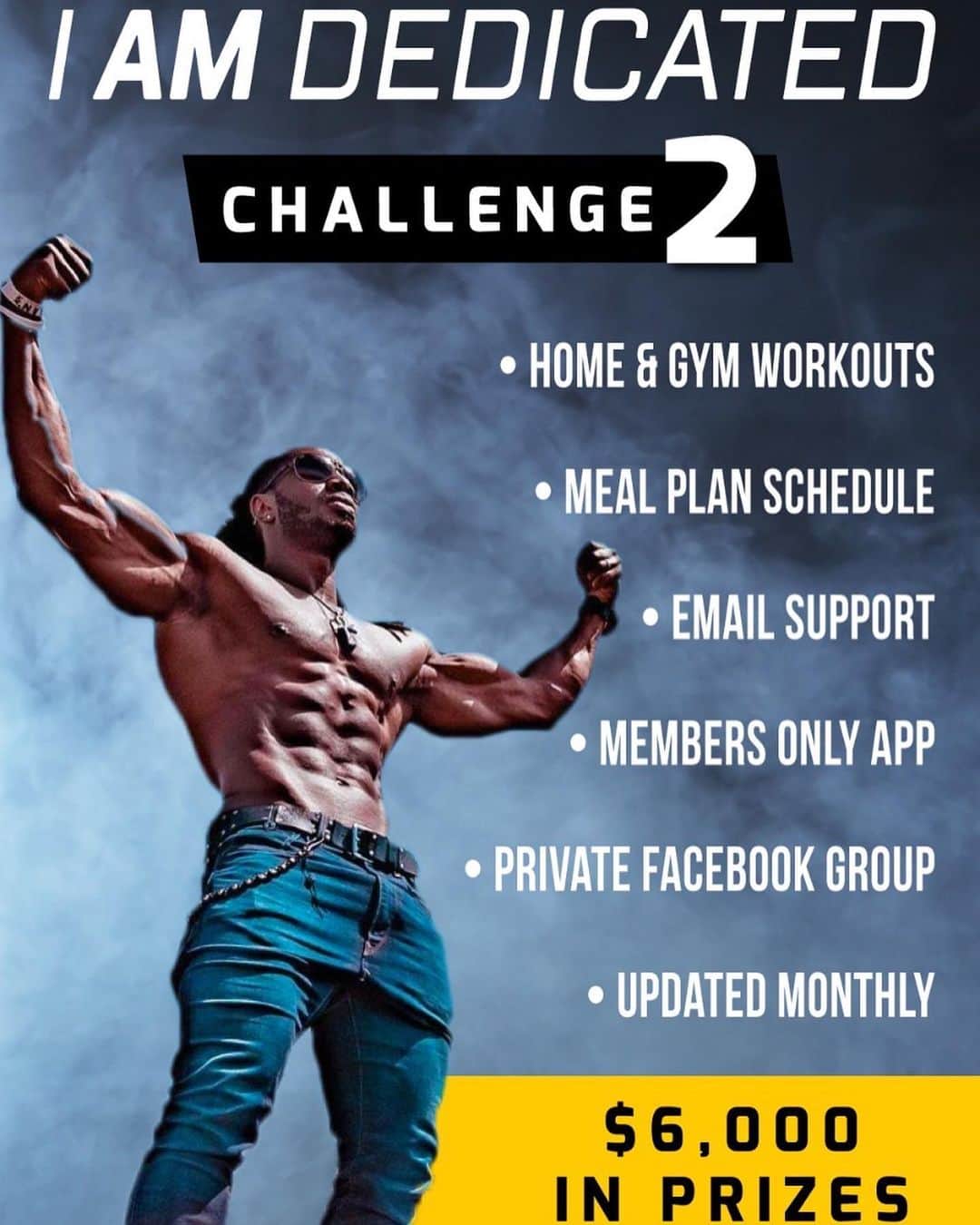 Ulissesworldさんのインスタグラム写真 - (UlissesworldInstagram)「🚨WE ARE LIVE 🚨 I AM DEDICATED CHALLENGE 2 Starts Today! Register Now! 👆LINK IN MY BIO👆 _ 8 Week I AM DEDICATED CHALLENGE includes: - 8 week Home or Gym Program  - 8 Week Meal Plans Schedule - Private Members Only App - Email Support - Facebook Support Community - Weekly Check-Ins - Prizes for best transformation 🥇1st place - $3,000 🥈2nd Place - $2,000 🥉3rd Place - $1,000 (Best Transformation of an existing member) Let Me Help You Get Fit!👆LINK IN MY BIO👆 Good Luck💪🏽👊🏽」1月8日 8時28分 - ulissesworld