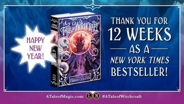 クリス・コルファーのインスタグラム：「1.3.21  @chriscolfer via Twitter   🥳🥳🥳🥳  #QOTD: None — Sorry for the lack of content 😞, it’s kind of hard to post with what’s going on in the world right now and I’m recovering right now from being sick so almost no motivation to post lately or at all - - - #TLOS #thelandofstories #ataleofwitchcraft」