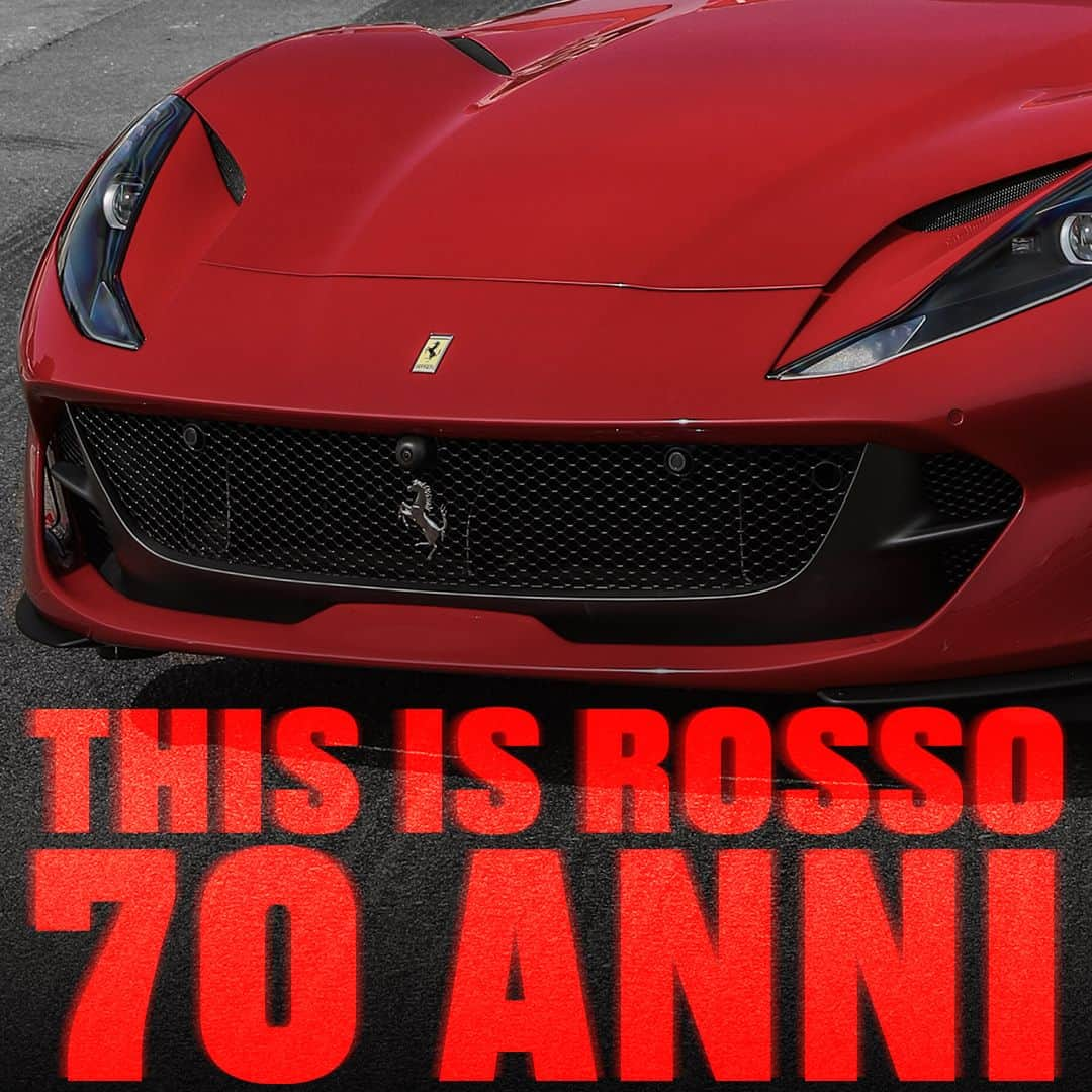 フェラーリさんのインスタグラム写真 - (フェラーリInstagram)「Celebrating seven decades of Prancing Horse history: ‘Rosso 70 Anni’. Swipe to learn more about the bright red that encapsulates true #Ferrari sensations. Prepare to discover more classic reds as we explore the colours that have defined the Ferrari legacy. #Ferrari812Superfast」1月8日 19時00分 - ferrari