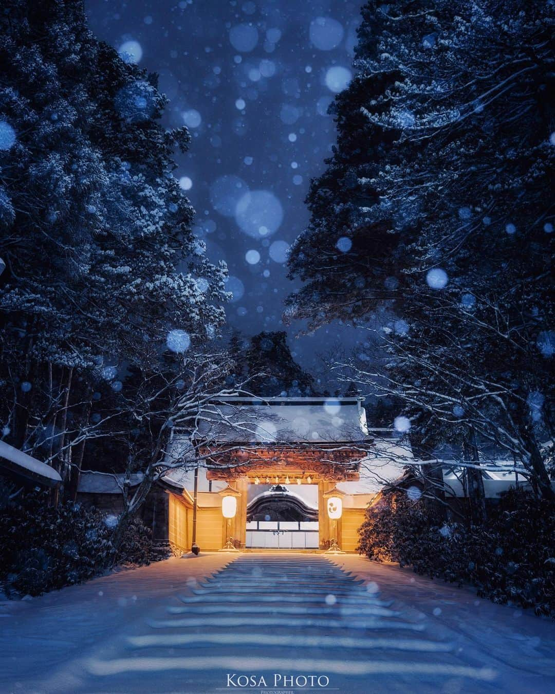 コサさんのインスタグラム写真 - (コサInstagram)「高野山に来たら、ここも定番のポイントですよね〜👍 深々と降る雪が美しくて印象的でした . Location:和歌山 Wakayama / Japan🇯🇵 Date:2020年12月 . #高野山 #金剛峯寺 #raytrekフォトコンテスト2020 #レイトレッククリエイター #japan_night_view_member #longexposure_japan #insta_wakayama #グッドトリップ和歌山 #visitwakayama #かつらぎーの #art_of_japan_ #tokyocameraclub #dpj_member #team_jp_ #IG_PHOS #photo_jpn #ptk_japan #pt_life_ #bestjapanpics #Lovers_Nippon #YourShotPhotographer #Impressive_gallery #light_nikon #sorakataphoto #LBJ_Legend #広がり同盟メンバー #nipponpic_member #special_spot_legend #s_shot #japan_of_insta」1月8日 19時21分 - kosa_photo