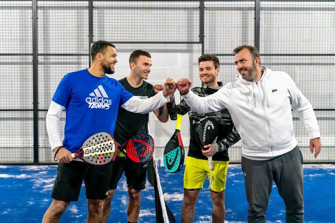 ジョー＝ウィルフリード・ツォンガのインスタグラム：「L’équipe @allin_padel 🤜🏽🤛🏽」