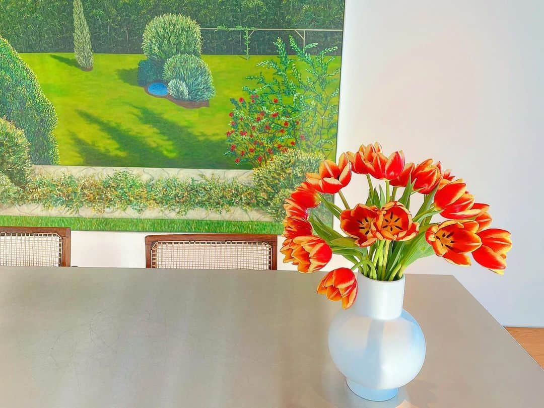 ミン・ヒョリンのインスタグラム：「🌷튜울립💕」