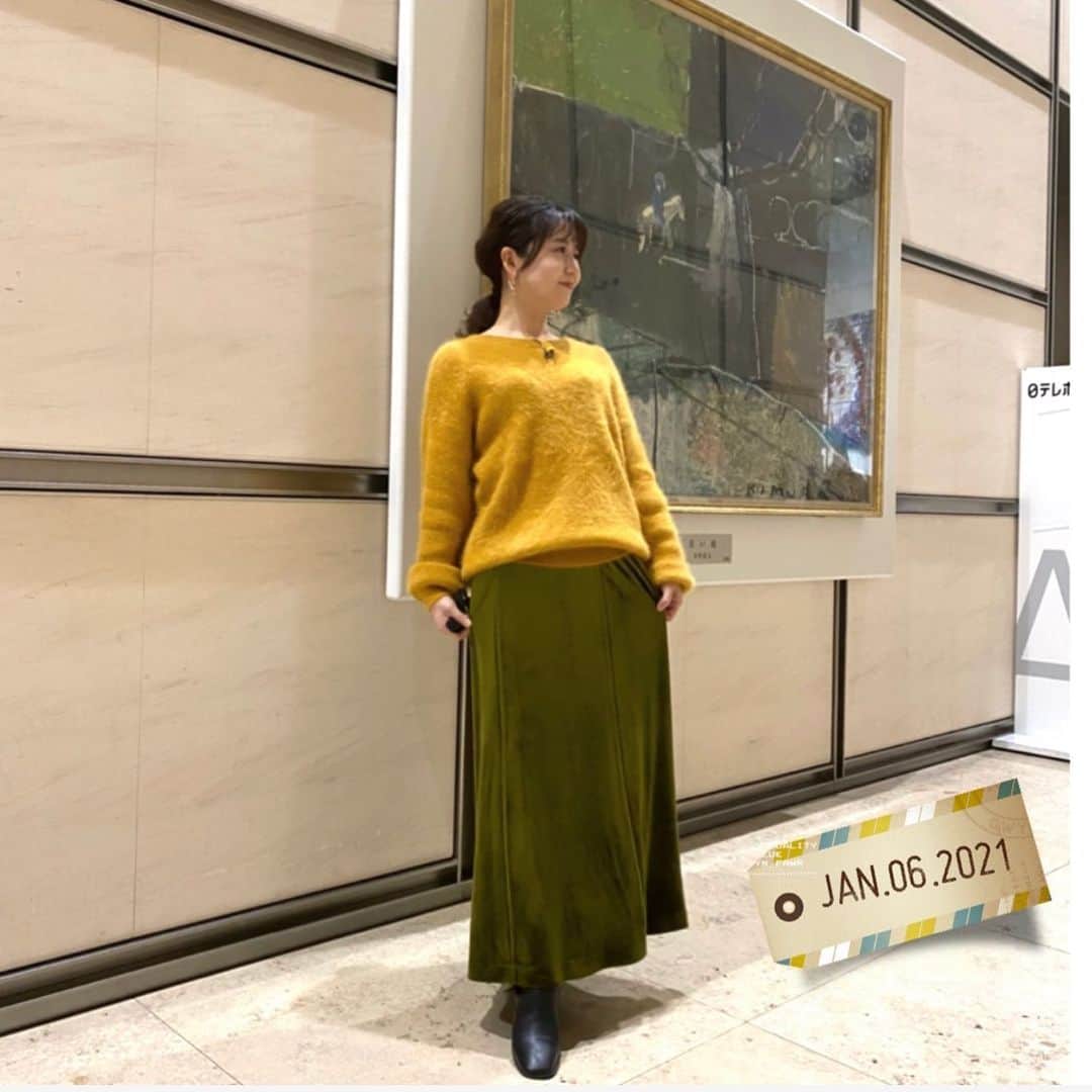 のインスタグラム：「2021.1.6(水) #日本テレビ　「バゲット」 #日テレバゲット #衣装  @katrin_tokyo  #katrintokyo  #日テレ #テレビ衣装 #気象予報士 #お天気キャスター　#気象キャスター  #japan #weatherforecaster #forecaster  #prévisionsmétéorologiques  #氣象主播  #기상예보사　#기상캐스터 #今日の衣装　#きょうの衣装　#今日の服 #今日のコーデ　#今日のスタイリング  #コーディネート　#153cm #低身長コーデ  #ootd #ootdfashion #ootdstyle  #fashion」