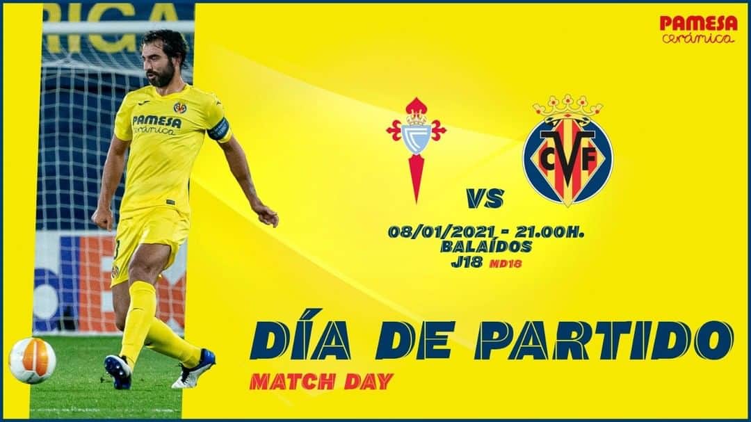 ビジャレアルCFのインスタグラム：「¡Menudo partidazo nos espera esta noche, groguets 💪! . 🆚 @rccelta ⌚ 21.00h 🏟 Estadio de Balaídos 🗓️ Jornada 18 🏆 @laliga  📺 @movistarplus 📱 #celtavillarreal . What a game we’ve got tonight, Yellllww💪! . 🆚 @rccelta ⌚ 9pm CET 🏟 Balaídos 🗓️ Matchday 18 🏆 @laliga  📺 LaLigaTV (🇬🇧) 📱 #celtavillarreal .  #Villarreal #futbol #football #soccer #laliga」