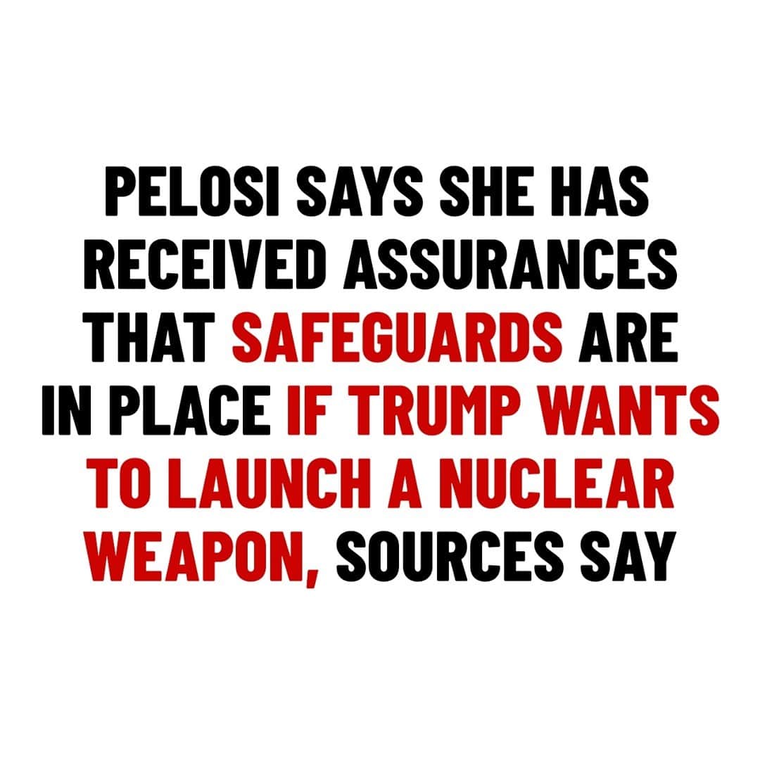 CNNさんのインスタグラム写真 - (CNNInstagram)「House Speaker Nancy Pelosi told House Democrats that she has gotten assurances there are safeguards in place in the event Trump wants to launch a nuclear weapon, according to multiple sources. "The situation of this unhinged President could not be more dangerous, and we must do everything that we can to protect the American people from his unbalanced assault on our country and our democracy," she said in a letter to colleagues.」1月9日 3時41分 - cnn