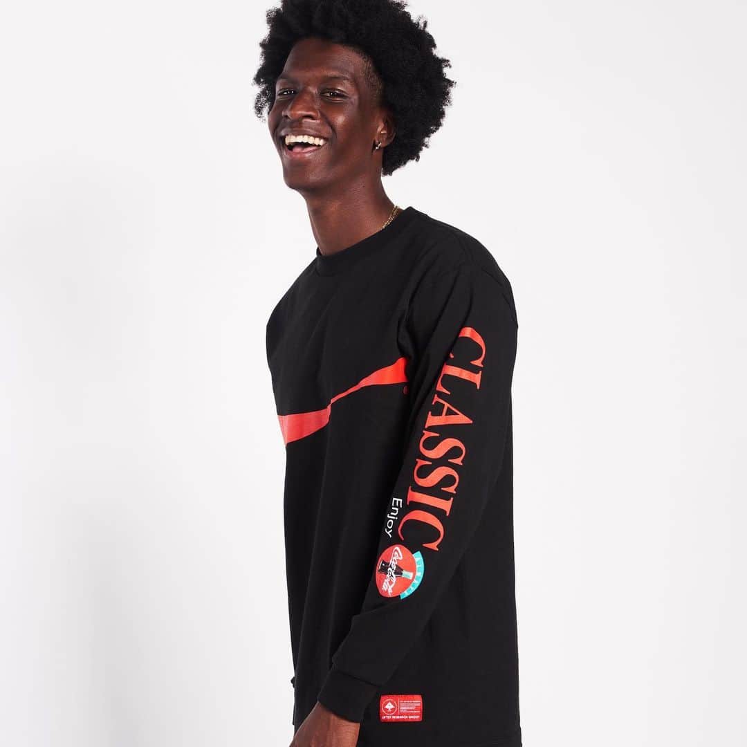 エルアールジーのインスタグラム：「THE LRG FOR COCA-COLA® Collection Enjoy Long Sleeve Tee. Available Now.  ©2020 The Coca-Cola Company. All rights reserved」
