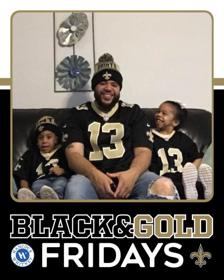 ニューオーリンズ・セインツさんのインスタグラム写真 - (ニューオーリンズ・セインツInstagram)「#BlackAndGoldFriday playoff edition! ⚜️🖤 #CHIvsNO」1月9日 4時48分 - saints