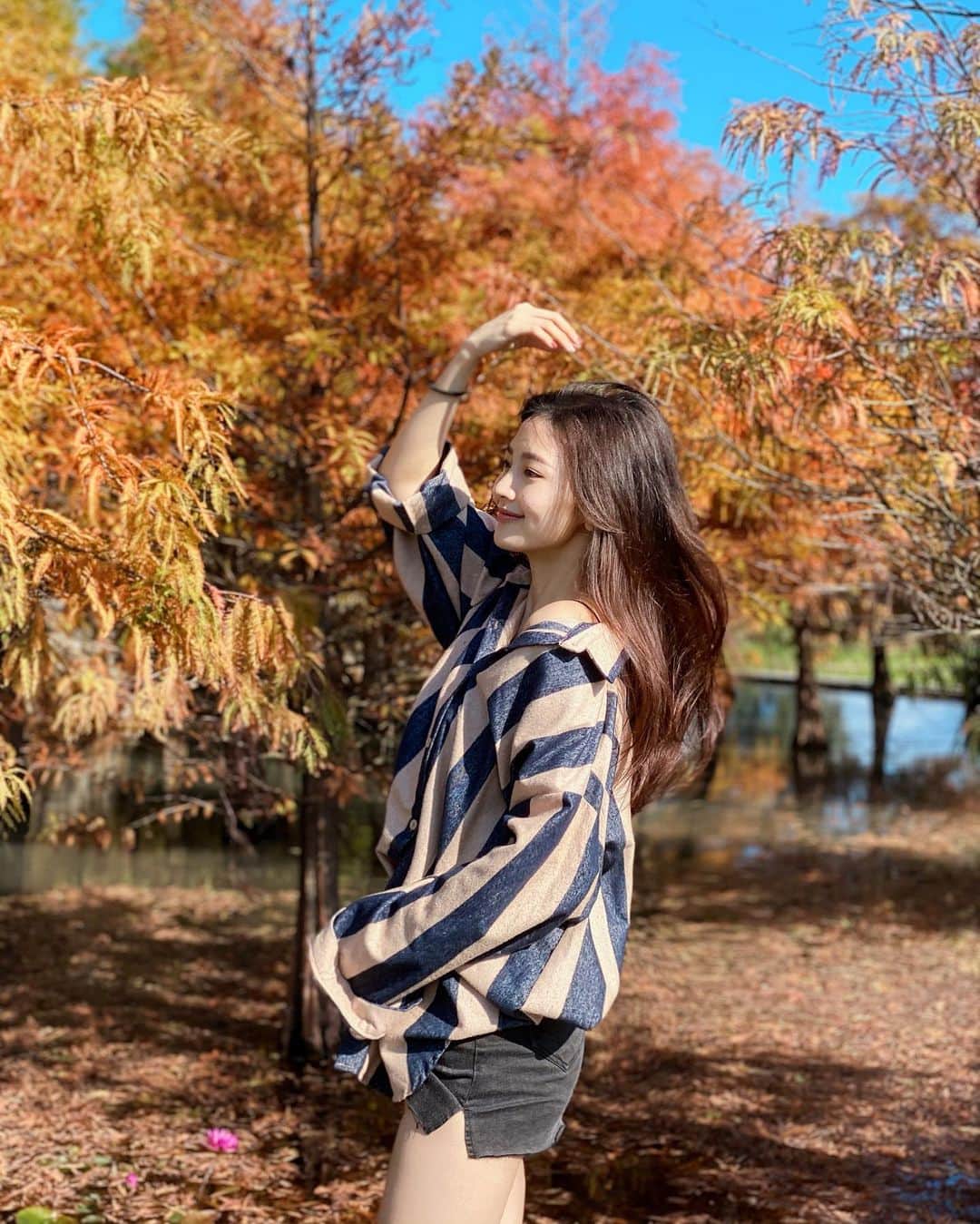 Vavaさんのインスタグラム写真 - (VavaInstagram)「科學研究顯示： 每愛我60秒 你就會開心一分鐘 - - - - 週末開心了嗎🍁  #Taiwan #Taichung #台中 #台中景點 #泰安 #泰安落羽松」1月8日 19時51分 - rachellievava