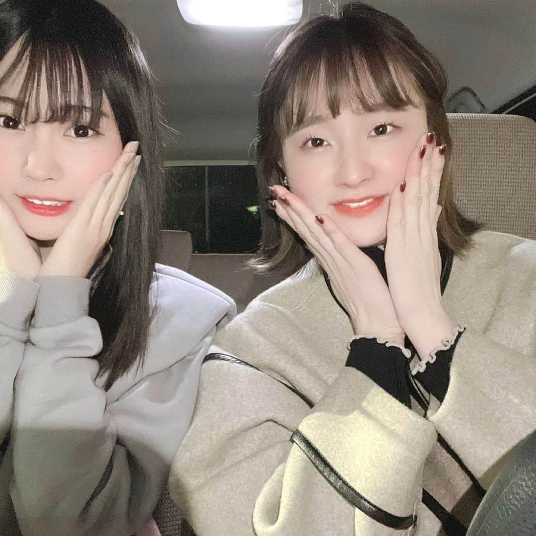 嘉陽涼のインスタグラム：「杏様とカフェはしごした日☺︎」