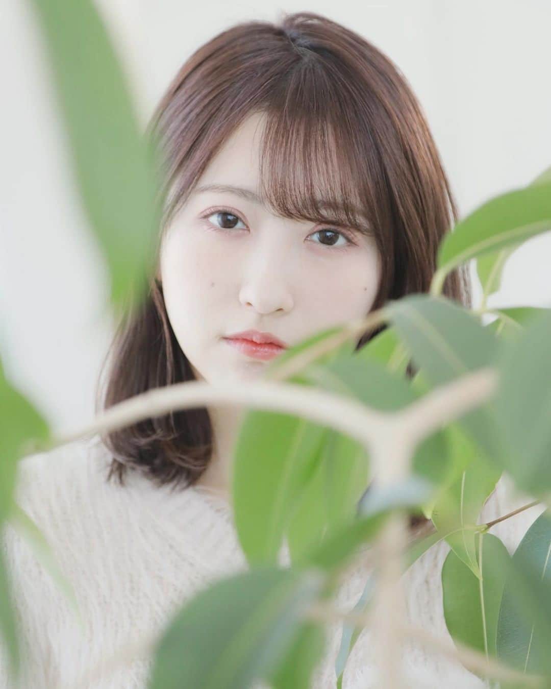 小桃音まいのインスタグラム：「🌿. . 葉っぱ越し. . 最近お洒落なお部屋を. 検索して見るのにハマってます❤︎. . みんなのお部屋も覗いてみたい、、！. .」