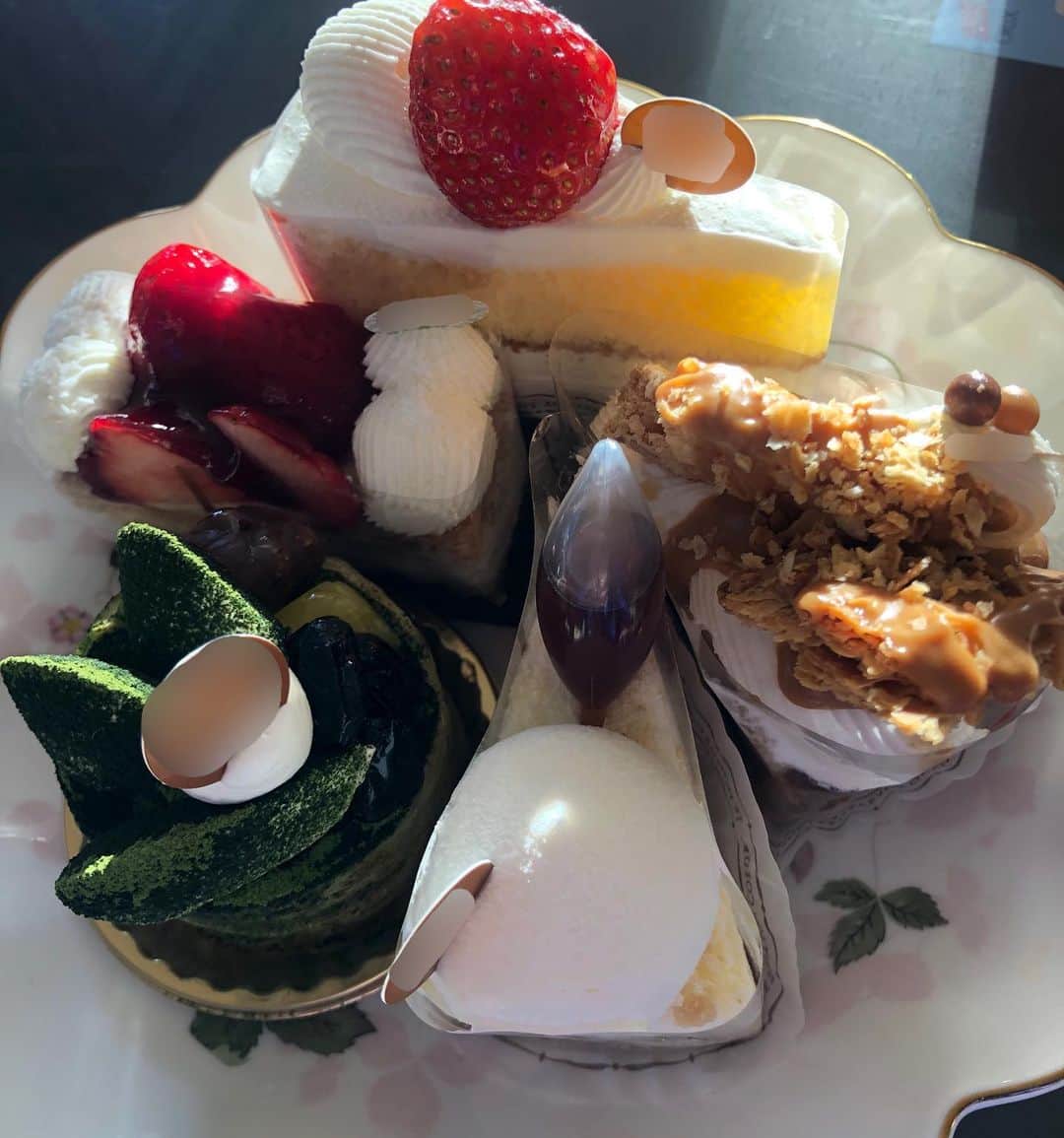 中野みやびのインスタグラム：「けーき！！  #ケーキ #cake #美味しい #sweets #dessert #オシャレ #パティシエ #patisserie #お菓子 #甘い #かわいい #フルーツ #ショートケーキ #チーズケーキ #タルト #love #中野みやび」