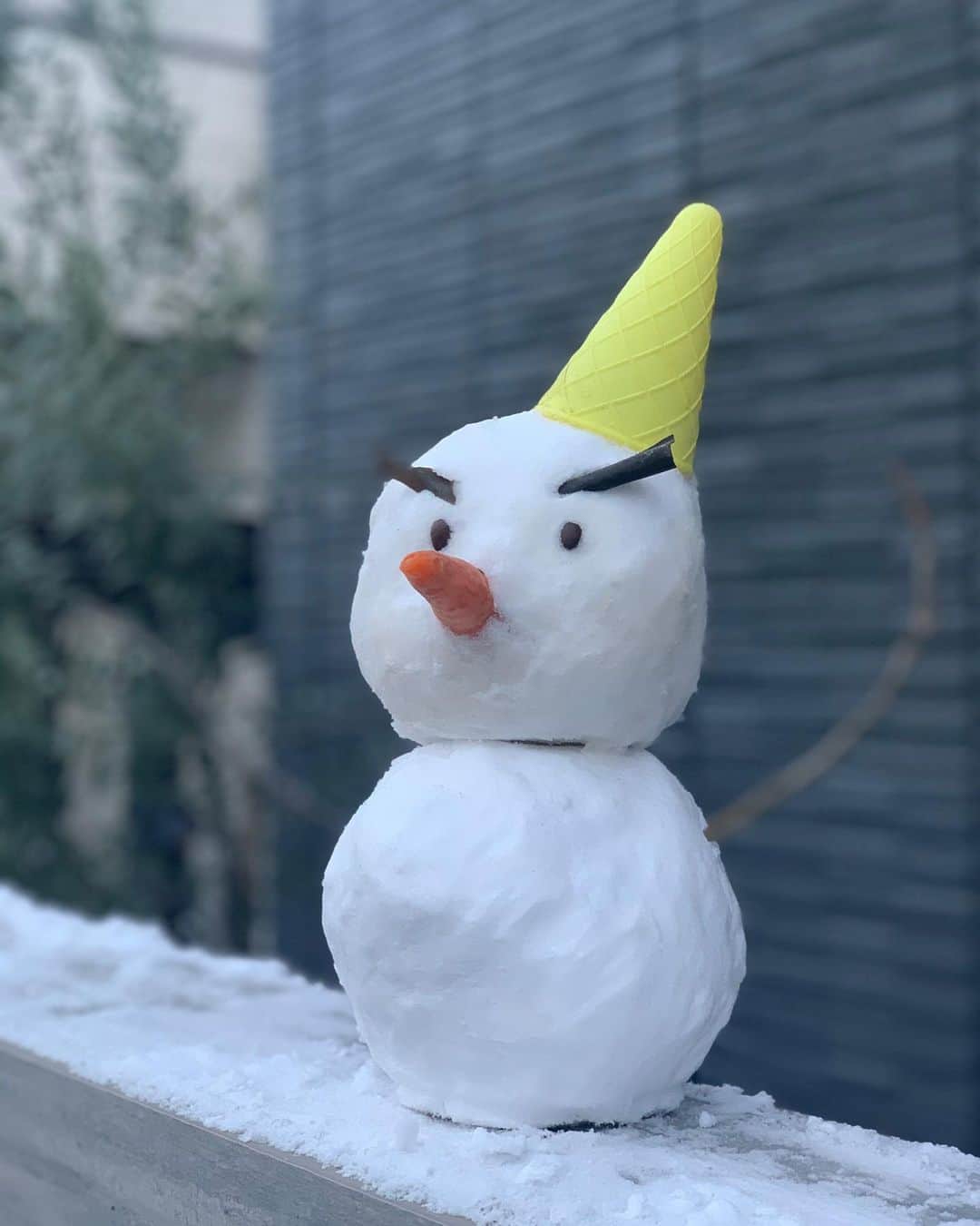 赤星拓さんのインスタグラム写真 - (赤星拓Instagram)「娘。雪だるまとの初めての遭遇⛄️ #大寒波 #雪だるま #ご安全に」1月8日 21時47分 - akahoshi.taku_1