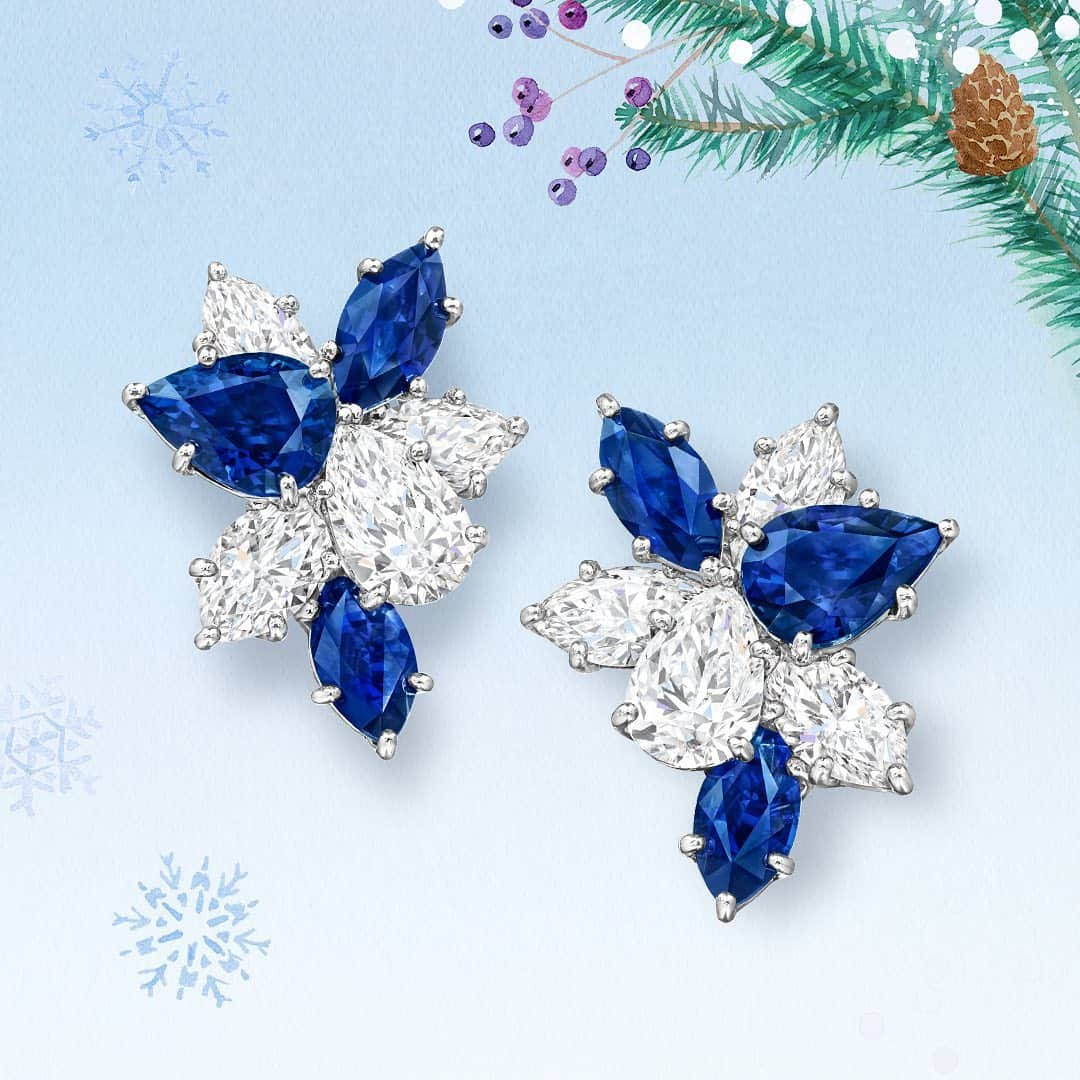 ハリー・ウィンストンさんのインスタグラム写真 - (ハリー・ウィンストンInstagram)「Sparkling #diamond, sapphire and emerald  clusters recall winter’s enchanting plays of light. #WinstonInBloom #HarryWinston Tap the link in bio to discover the exquisite Winston Cluster Collection.」1月8日 23時12分 - harrywinston