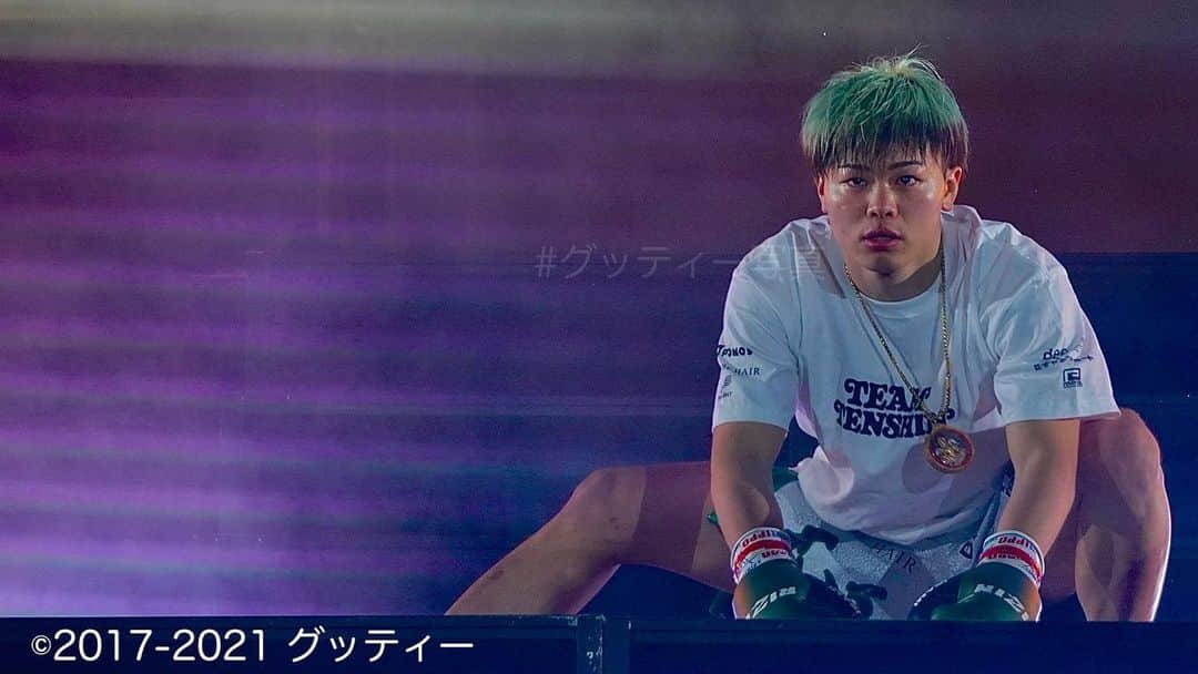 のインスタグラム：「ㅤ ㅤ #🍆👼🏻🧡 #那須川天心 選手 #TEAMTENSHIN #RIZIN #RISE」