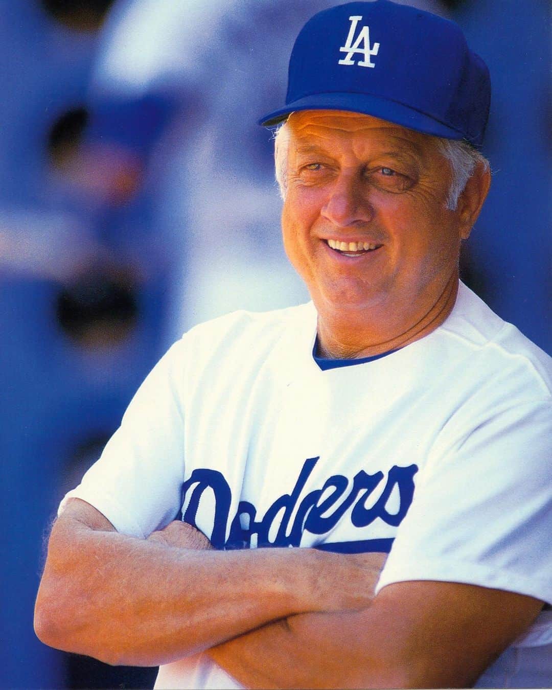 ジーエルシーオーのインスタグラム：「"I motivate players through communication, being honest with them, having them respect and appreciate your ability and your help." Rest In Peace with the big Dodger in the sky. #BlueHeaven」