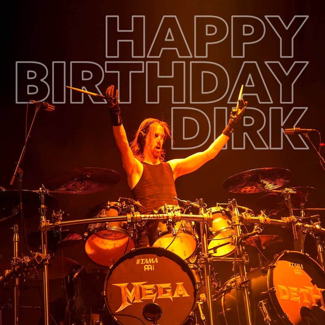 Megadethのインスタグラム：「Happy Birthday Dirk Verbeuren!」