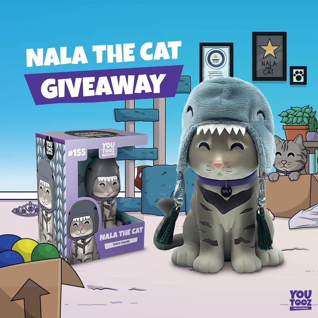 nala_catさんのインスタグラム写真 - (nala_catInstagram)「Comment '😻' and follow @youtooz for a chance to win one of My new limited edition youtooz. We'll pick a few winners before the release on Jan 12th! Open worldwide 🌎」1月9日 0時41分 - nala_cat