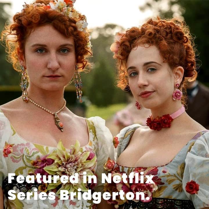 バトラー&ウィルソンのインスタグラム：「Butler & Wilson featured in the Netflix series 'Bridgerton' 🌸」