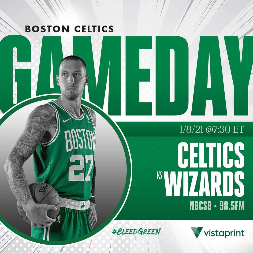 ボストン・セルティックスさんのインスタグラム写真 - (ボストン・セルティックスInstagram)「TONIGHT ☘️ Celtics vs @washwizards, 7:30 p.m. on @nbcsboston and @985thesportshub #BleedGreen #BOSvsWAS #LetsGoCeltics」1月9日 0時57分 - celtics