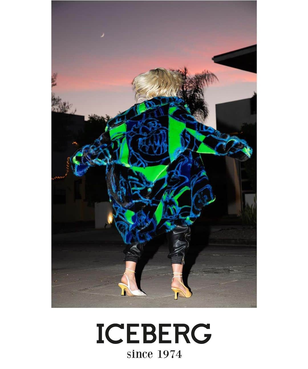 アイスバーグのインスタグラム：「Sunset diaries @elona_lebedeva by @tomasherold #Iceberg1974 #sportswear」