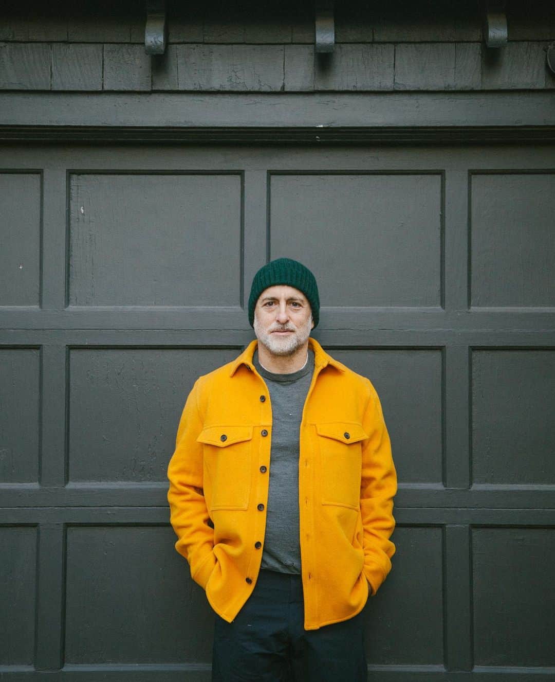 スティーブンアランのインスタグラム：「“As a kid I had this green corduroy blazer that was the exact color of this cobblecord, I have all of these pictures of me wearing it, so it brings back a lot of nostalgia. We bought this vintage broken corduroy from a surplus jobber because I had never really seen anything like it before and it was just so unique. Having lots of pants and altering them, tailoring them, and cropping them to make them fit exactly how I wanted over time created a block of what our pants are. We spent so much time on both of these styles to get the shape right: A perfect crop and drop on the Danver and minute details like elastic on the pocket of the Makers Pant because I hate when fabric pulls when you have a phone in your pocket.”  - Steven on the inspiration behind pieces from our Winter Drop.  #stevenalan」