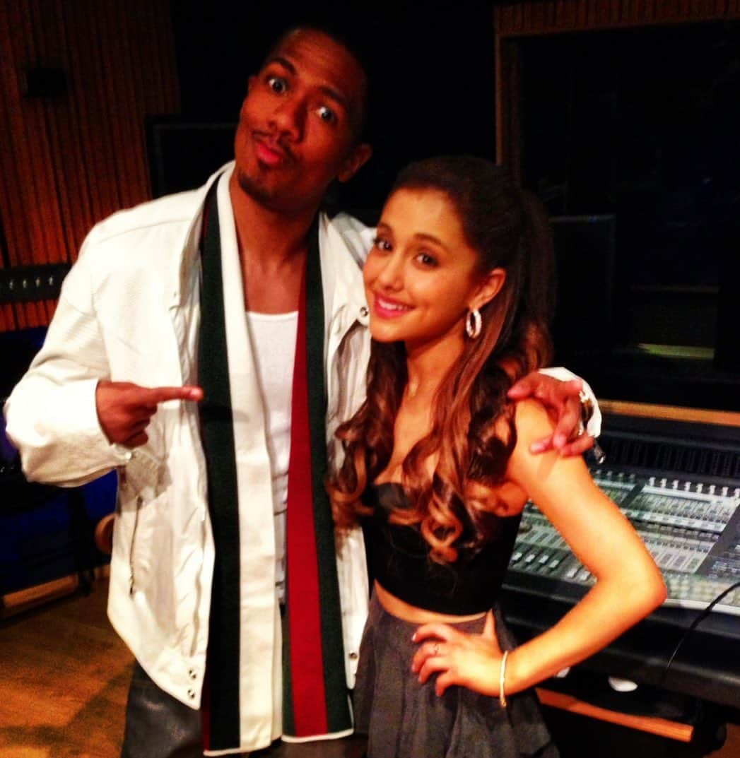 ニック・キャノンのインスタグラム：「#FlashbackFriday Back in the day when @arianagrande pulled up to Ncredible Studios」