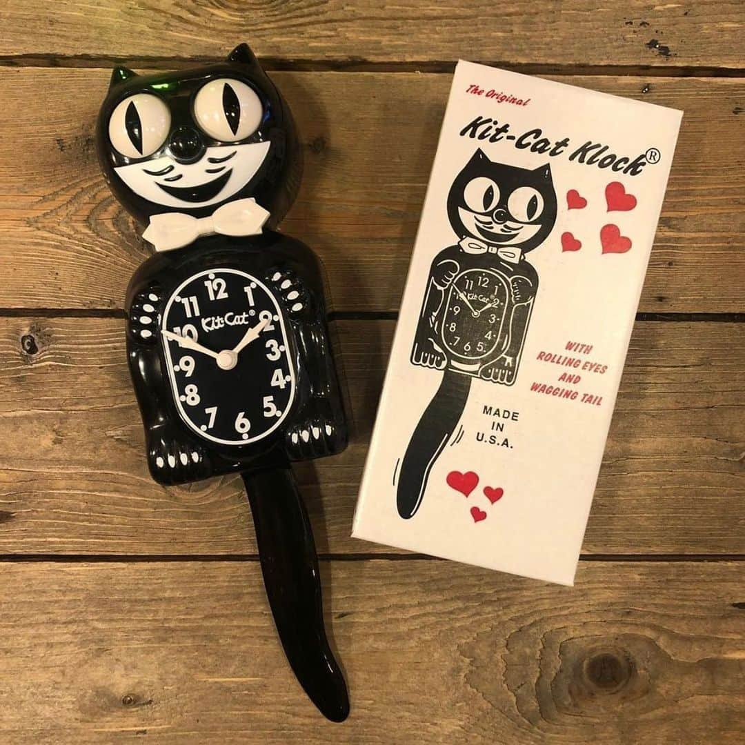 kiarrysさんのインスタグラム写真 - (kiarrysInstagram)「Just back in stock! 1930’s  Kit-Cat Klock Classic Black 8800yen web shop in store now.」1月9日 14時18分 - kiarrys