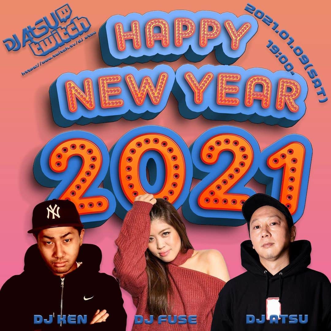 DJ ATSUのインスタグラム：「FUSEもKENも餃子嫌いなワケないよね。。  てことで、今夜はお2人が来てくれて一緒に #Twitch #TwitchJP 配信‼︎ ゼヒお楽しみに☆  https://twitch.tv/dj_atsu」